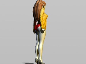 pretty girl in sweater 3D Print Model