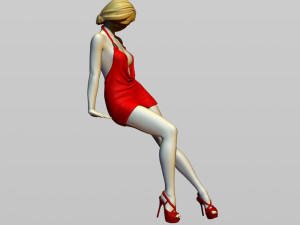 girl on the hood 3D Print Model