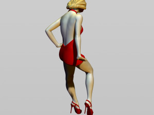 girl on the hood 3D Print Model