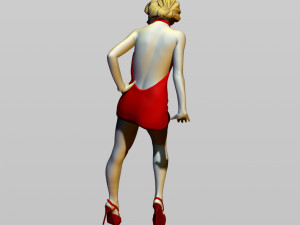 girl on the hood 3D Print Model