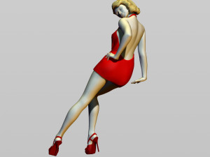girl on the hood 3D Print Model