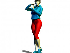 sportswoman Modello di stampa 3D