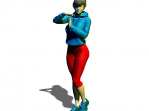 sportswoman 3D Print Model
