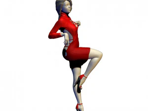 beautiful lady near the car 3D Print Model