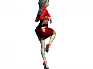 beautiful lady near the car 3D Print Model