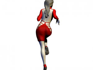 beautiful lady near the car 3D Print Model
