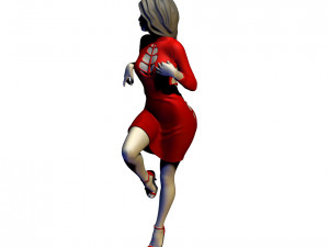 beautiful lady near the car Model Cetak 3D