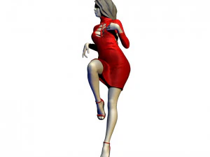 beautiful lady near the car 3D Print Model