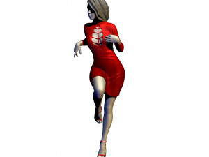 beautiful lady near the car Model Cetak 3D