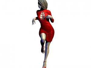 beautiful lady near the car 3D Print Model
