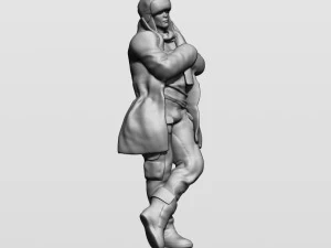 man in winter clothes 3D Print Model
