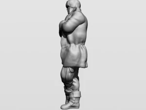 man in winter clothes 3D Print Model