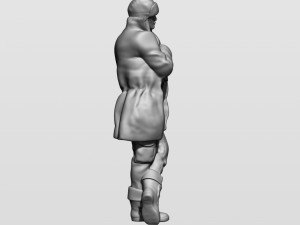 man in winter clothes 3Dプリントモデル