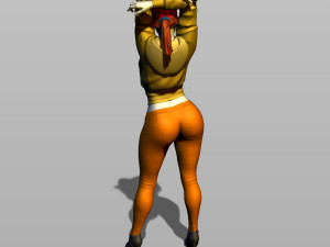 nice girl in a baseball cap 3D Принт Модель