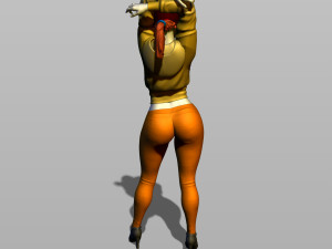 nice girl in a baseball cap 3D Принт Модель