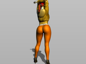 nice girl in a baseball cap 3D Принт Модель