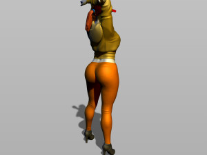 nice girl in a baseball cap 3D Принт Модель
