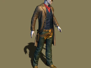cowboy 3D Print Model