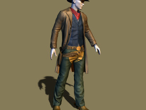 cowboy 3Dプリントモデル