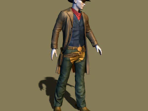 cowboy 3D Print Model