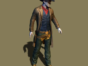 cowboy 3D Print Model