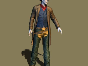 cowboy 3D Print Model