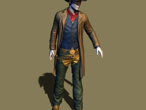 cowboy 3D Print Model