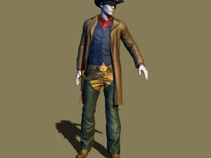 cowboy 3D Print Model