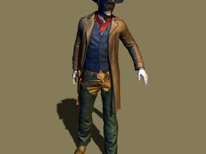 cowboy 3D Print Model