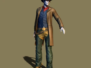 cowboy 3D Print Model