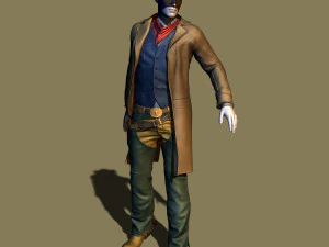 cowboy 3D Print Model