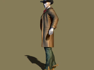 cowboy 3D Print Model