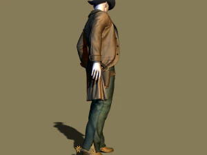 cowboy 3D Print Model