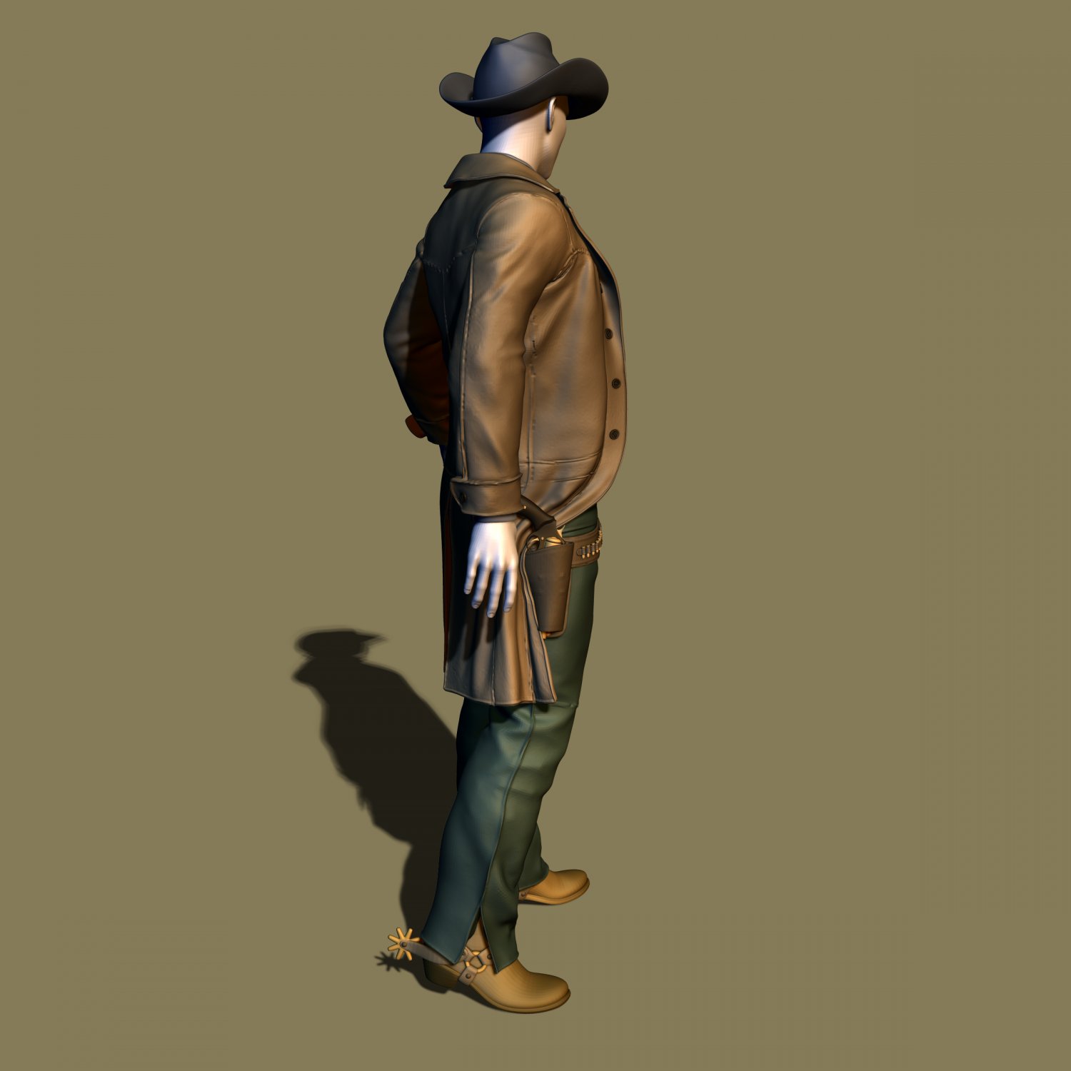 Cowboy Free 3D Model in Man 3DExport
