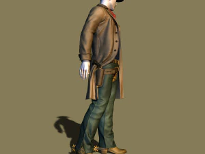 cowboy 3D Print Model