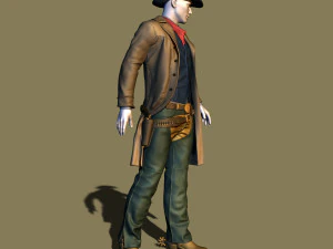 cowboy 3D Print Model