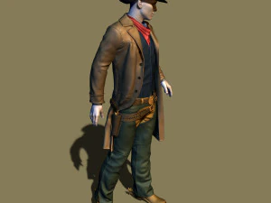 cowboy 3D Print Model