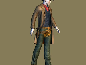 cowboy 3D Print Model