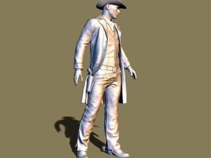cowboy 3D Print Model