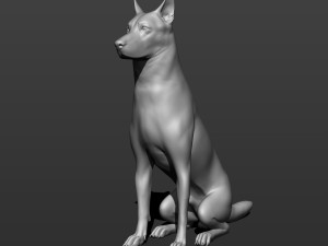 german shepherd dog 3D Druckmodell