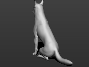 german shepherd dog 3D Druckmodell