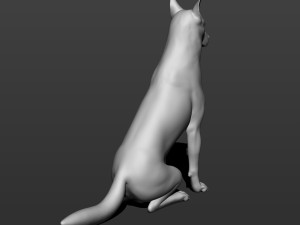 german shepherd dog 3D Druckmodell