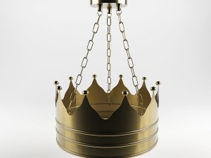kings crown lamp Modello 3D