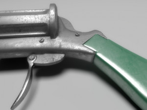 old pistol 3D Model