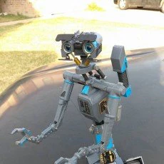 johnny five robot 3D Model .c4d .max .obj .3ds .fbx .stl .blend 