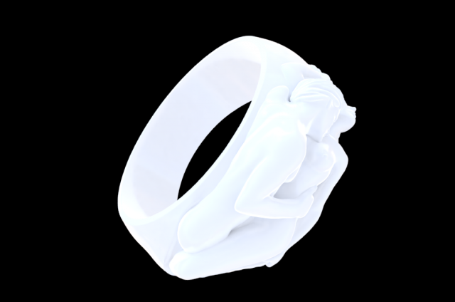 3d print ring art ring 3D 프린트 모델 .c4d .max .obj .3ds .fbx .stl .blend 