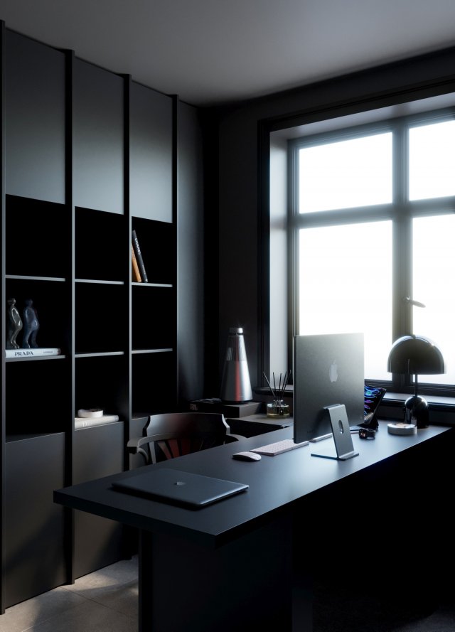 Working Room Modello 3D .c4d .max .obj .3ds .fbx .stl .blend 