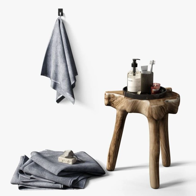 Bathroom accessories 001 3D Model .c4d .max .obj .3ds .fbx .stl .blend 