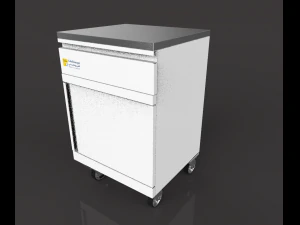 steel commode 3D Model