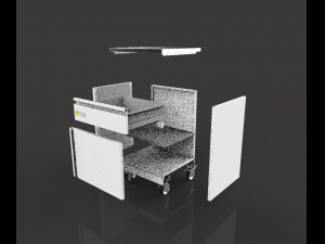 steel commode Modelo 3D